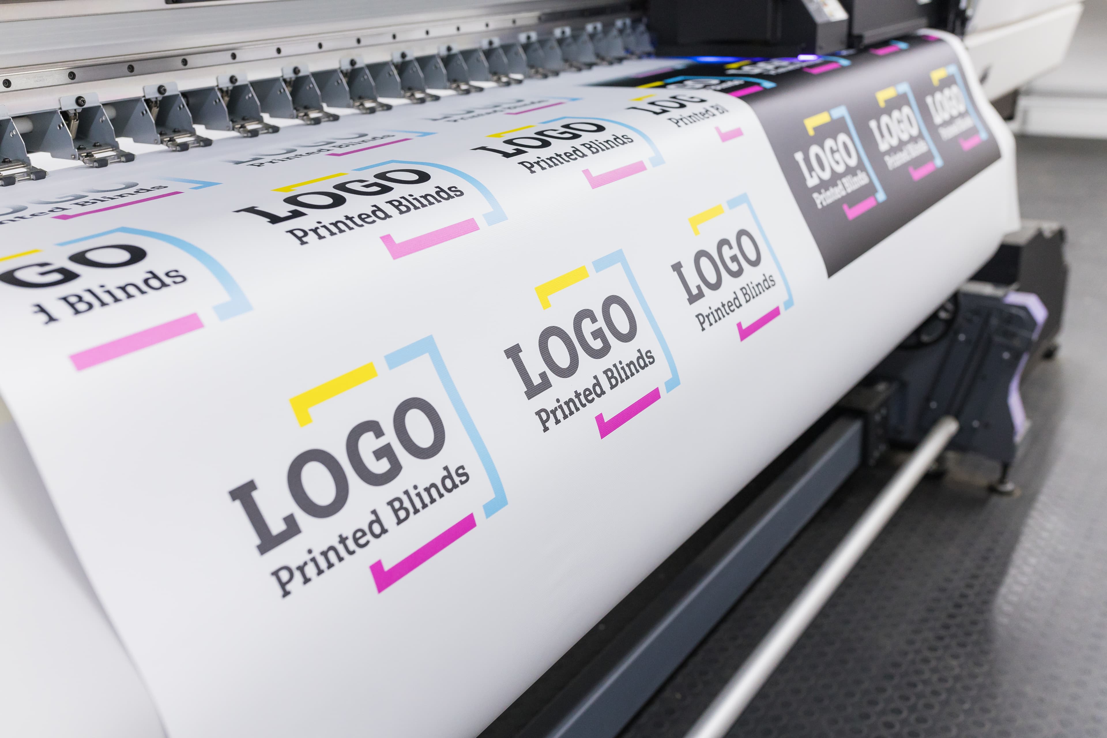 Raymond and the Logo Printed Blinds Team for UK business customers
