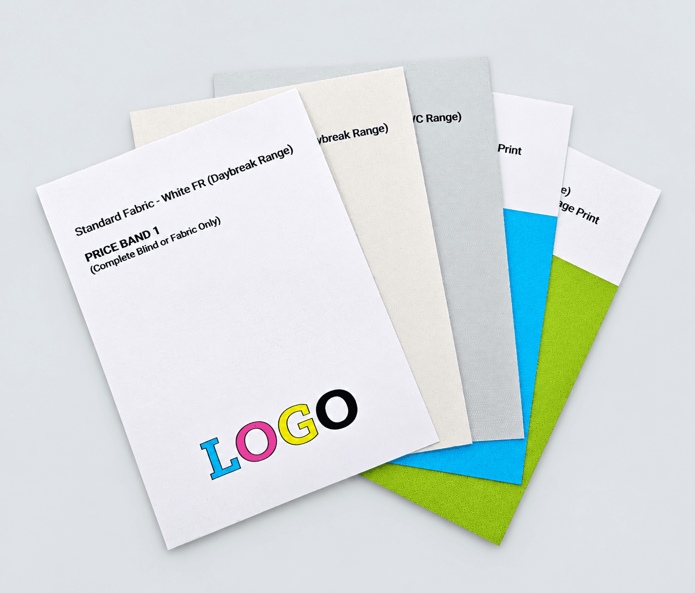 Printed fabric samples pack