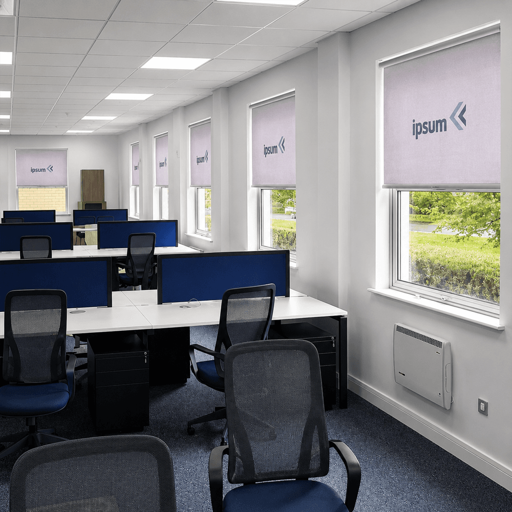Get Your Brand Noticed - Professional office space with branded blinds