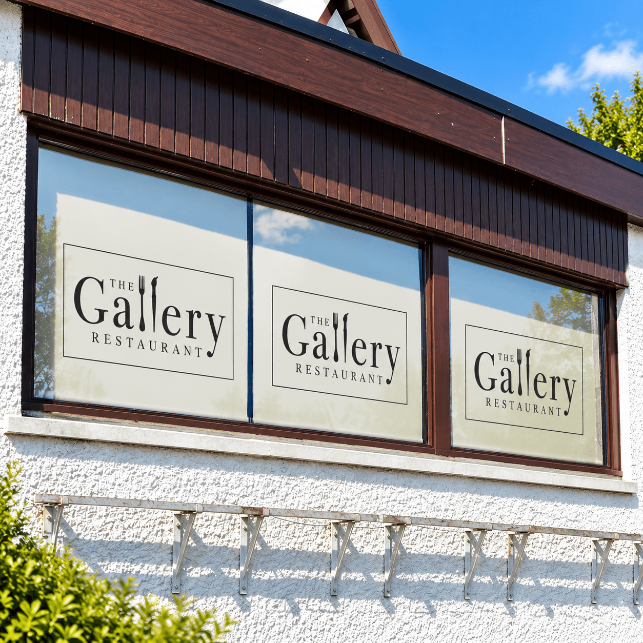 Corporate blinds in restaurant and hospitality venue